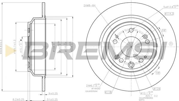 Bremsi CD7778S - Тормозной диск unicars.by