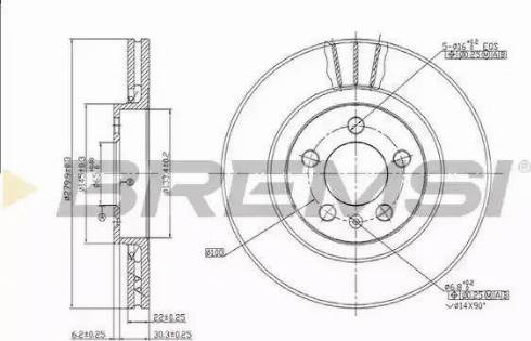 Bremsi DBA928V - Тормозной диск unicars.by