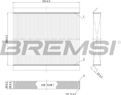 Bremsi FC0978 - Фильтр воздуха в салоне unicars.by