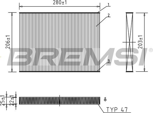 Bremsi FC0084 - Фильтр воздуха в салоне unicars.by