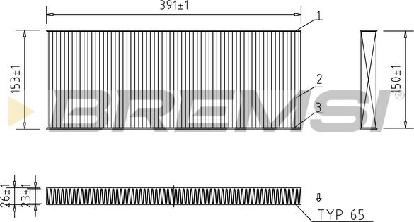 Bremsi FC1329 - Фильтр воздуха в салоне unicars.by