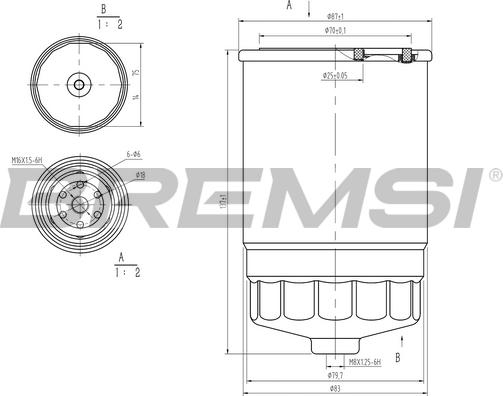 Bremsi FE0053 - Топливный фильтр unicars.by