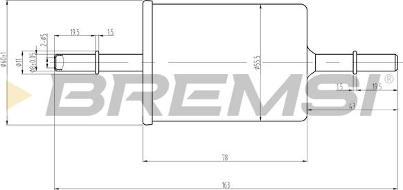 Bremsi FE0062 - Топливный фильтр unicars.by