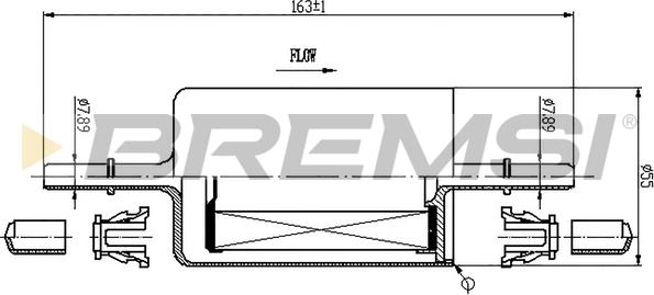 Bremsi FE0846 - Топливный фильтр unicars.by