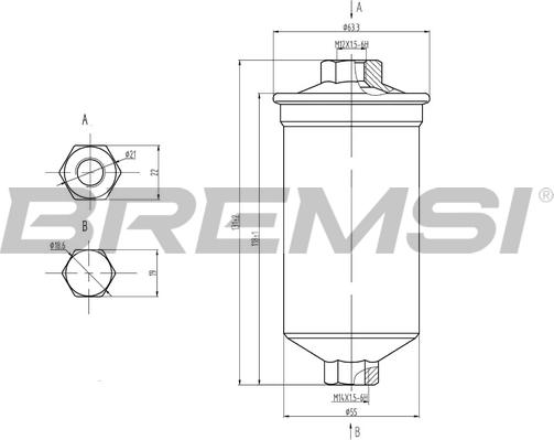 Bremsi FE0843 - Топливный фильтр unicars.by