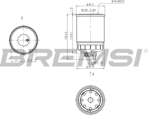 Bremsi FE0801 - Топливный фильтр unicars.by