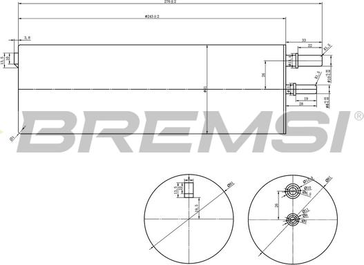 Bremsi FE0821 - Топливный фильтр unicars.by