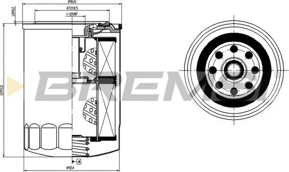 Bremsi FL1756 - Масляный фильтр unicars.by