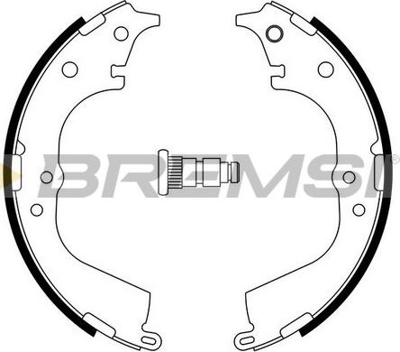 Bremsi GF0941 - Комплект тормозных колодок, барабанные unicars.by