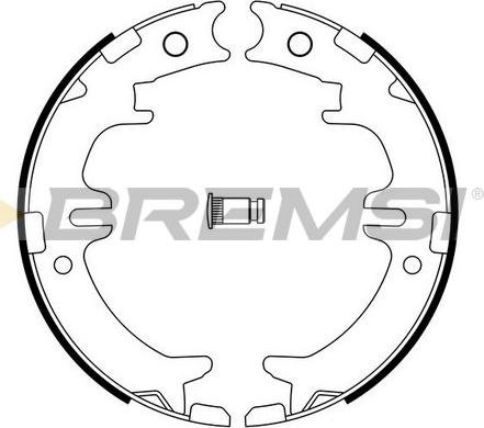 Bremsi GF0964 - Комплект тормозов, ручник, парковка unicars.by