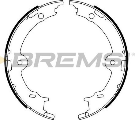 Bremsi GF0979 - Комплект тормозов, ручник, парковка unicars.by