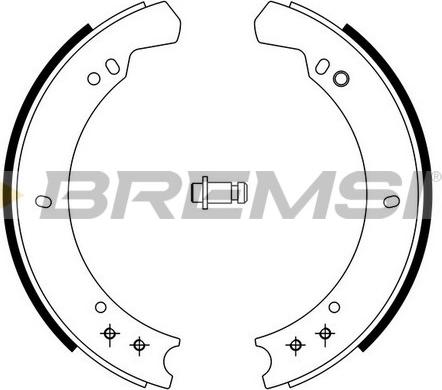 Bremsi GF0434 - Комплект тормозных колодок, барабанные unicars.by