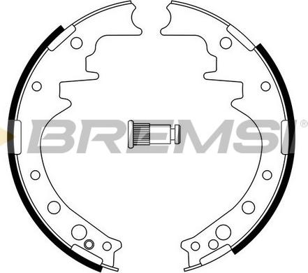 Bremsi GF0554 - Комплект тормозных колодок, барабанные unicars.by