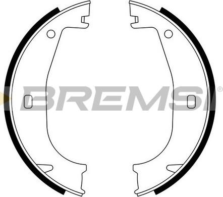 Bremsi GF0078 - Комплект тормозов, ручник, парковка unicars.by