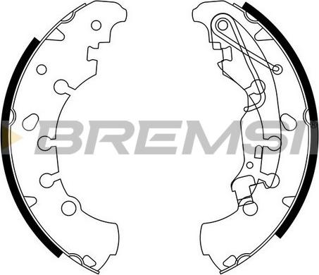 Bremsi GF0140 - Комплект тормозных колодок, барабанные unicars.by