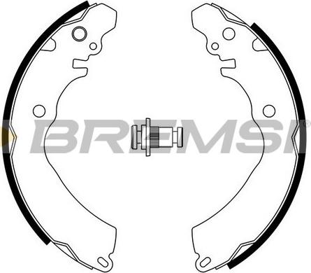 Bremsi GF0818 - Комплект тормозных колодок, барабанные unicars.by