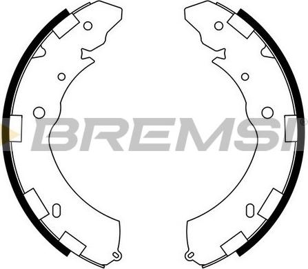 Bremsi GF0833 - Комплект тормозных колодок, барабанные unicars.by