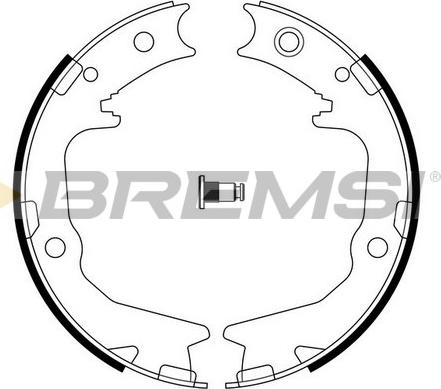 Bremsi GF0826 - Комплект тормозов, ручник, парковка unicars.by