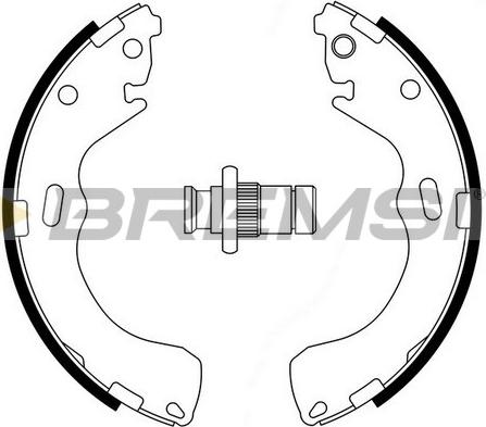 Bremsi GF0794 - Комплект тормозных колодок, барабанные unicars.by