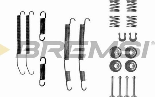 Bremsi SK0760 - Комплектующие, барабанный тормозной механизм unicars.by