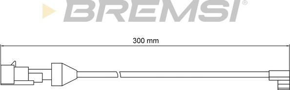 Bremsi WI0902 - Сигнализатор, износ тормозных колодок unicars.by