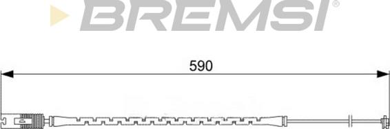 Bremsi WI0586 - Сигнализатор, износ тормозных колодок unicars.by