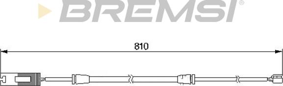 Bremsi WI0529 - Сигнализатор, износ тормозных колодок unicars.by