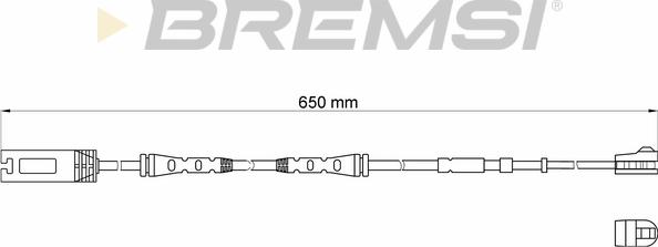 Bremsi WI0689 - Сигнализатор, износ тормозных колодок unicars.by