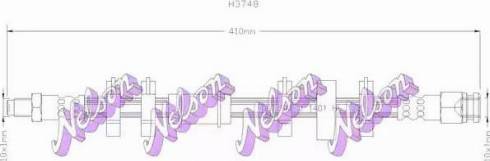 Brovex-Nelson H3748 - Тормозной шланг unicars.by