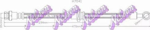 Brovex-Nelson H7041 - Тормозной шланг unicars.by