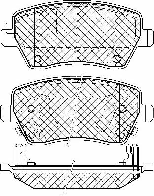 EUROREPAR 1609257780 - Тормозные колодки, дисковые, комплект unicars.by