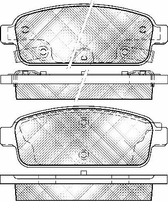 BSF 10959 - Тормозные колодки, дисковые, комплект unicars.by