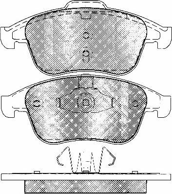 Triscan 0 986 494 401 - Тормозные колодки, дисковые, комплект unicars.by