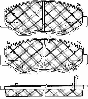 BSF 10912 - Тормозные колодки, дисковые, комплект unicars.by