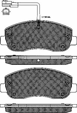 BSF 10982 - Тормозные колодки, дисковые, комплект unicars.by