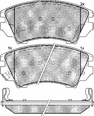 BSF 10934 - Тормозные колодки, дисковые, комплект unicars.by