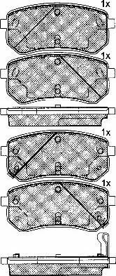 BSF 10920 - Тормозные колодки, дисковые, комплект unicars.by