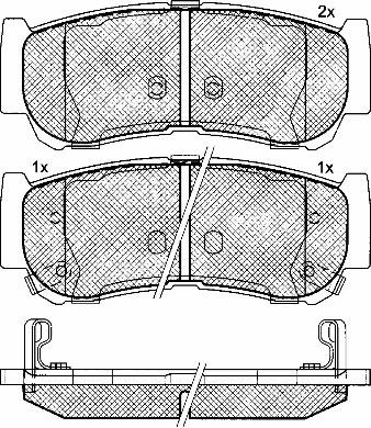 BSF 10922 - Тормозные колодки, дисковые, комплект unicars.by