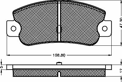 BENDIX 571474X - Тормозные колодки, дисковые, комплект unicars.by