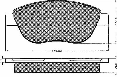 BSF 10548 - Тормозные колодки, дисковые, комплект unicars.by