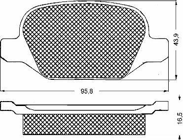 METACO 3010-248 - Тормозные колодки, дисковые, комплект unicars.by