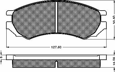 BSF 10524 - Тормозные колодки, дисковые, комплект unicars.by