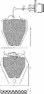 Triscan 0 986 494 436 - Тормозные колодки, дисковые, комплект unicars.by