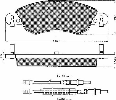 FTE 9002175 - Тормозные колодки, дисковые, комплект unicars.by