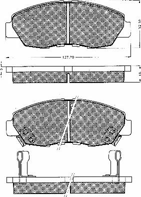 Remsa 32412 - Тормозные колодки, дисковые, комплект unicars.by