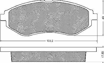 BSF 10675 - Тормозные колодки, дисковые, комплект unicars.by