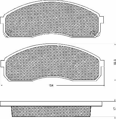 Triscan 1100-082112 - Тормозные колодки, дисковые, комплект unicars.by