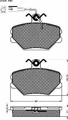 BSF 10162 - Тормозные колодки, дисковые, комплект unicars.by