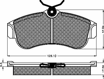 BSF 10124 - Тормозные колодки, дисковые, комплект unicars.by