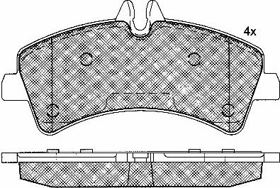 BSF 10851 - Тормозные колодки, дисковые, комплект unicars.by